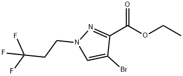 ethyl 4-bromo-1-(3,3,3-trifluoropropyl)-1H-pyrazole-3-carboxylate 化学構造式