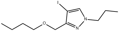 3-(butoxymethyl)-4-iodo-1-propyl-1H-pyrazole Struktur