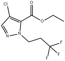 ethyl 4-chloro-1-(3,3,3-trifluoropropyl)-1H-pyrazole-5-carboxylate Structure