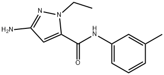 3-amino-1-ethyl-N-(3-methylphenyl)-1H-pyrazole-5-carboxamide Structure