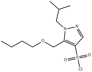 1856046-02-0 5-(butoxymethyl)-1-isobutyl-1H-pyrazole-4-sulfonyl chloride