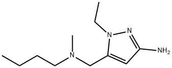 5-{[butyl(methyl)amino]methyl}-1-ethyl-1H-pyrazol-3-amine,1856046-70-2,结构式
