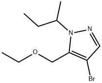 4-bromo-1-sec-butyl-5-(ethoxymethyl)-1H-pyrazole Structure