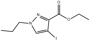 ethyl 4-iodo-1-propyl-1H-pyrazole-3-carboxylate 结构式