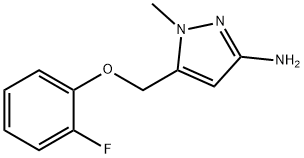 5-[(2-fluorophenoxy)methyl]-1-methyl-1H-pyrazol-3-amine Structure