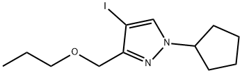 1-cyclopentyl-4-iodo-3-(propoxymethyl)-1H-pyrazole Structure