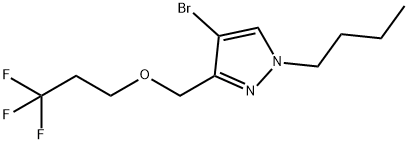 4-bromo-1-butyl-3-[(3,3,3-trifluoropropoxy)methyl]-1H-pyrazole Structure