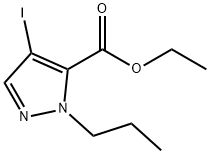 ethyl 4-iodo-1-propyl-1H-pyrazole-5-carboxylate Structure