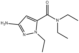 3-amino-N,N,1-triethyl-1H-pyrazole-5-carboxamide Struktur