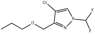4-chloro-1-(difluoromethyl)-3-(propoxymethyl)-1H-pyrazole,1856084-11-1,结构式