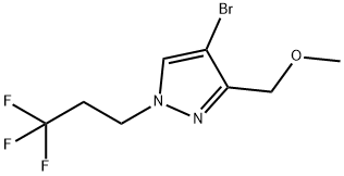 4-bromo-3-(methoxymethyl)-1-(3,3,3-trifluoropropyl)-1H-pyrazole Structure