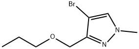 4-bromo-1-methyl-3-(propoxymethyl)-1H-pyrazole,1856084-64-4,结构式