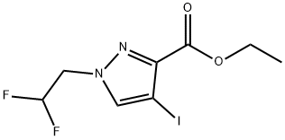 ethyl 1-(2,2-difluoroethyl)-4-iodo-1H-pyrazole-3-carboxylate,1856085-94-3,结构式