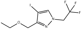 3-(ethoxymethyl)-4-iodo-1-(2,2,2-trifluoroethyl)-1H-pyrazole Struktur