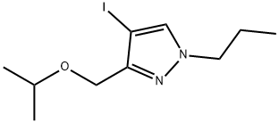 4-iodo-3-(isopropoxymethyl)-1-propyl-1H-pyrazole Structure