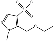 5-(ethoxymethyl)-1-methyl-1H-pyrazole-4-sulfonyl chloride Structure