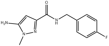 5-amino-N-(4-fluorobenzyl)-1-methyl-1H-pyrazole-3-carboxamide Structure