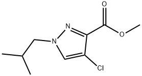 methyl 4-chloro-1-isobutyl-1H-pyrazole-3-carboxylate,1856095-61-8,结构式