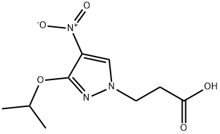 3-(3-isopropoxy-4-nitro-1H-pyrazol-1-yl)propanoic acid Structure