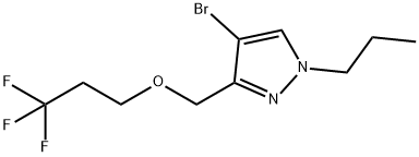 4-bromo-1-propyl-3-[(3,3,3-trifluoropropoxy)methyl]-1H-pyrazole Structure