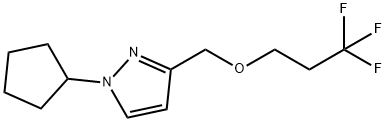 1-cyclopentyl-3-[(3,3,3-trifluoropropoxy)methyl]-1H-pyrazole Structure