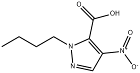 1-butyl-4-nitro-1H-pyrazole-5-carboxylic acid,1856100-00-9,结构式