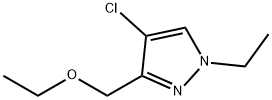 4-chloro-3-(ethoxymethyl)-1-ethyl-1H-pyrazole,1856102-08-3,结构式