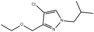 4-chloro-3-(ethoxymethyl)-1-isobutyl-1H-pyrazole Structure