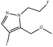 1-(2-fluoroethyl)-4-iodo-5-(methoxymethyl)-1H-pyrazole Structure