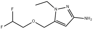 5-[(2,2-difluoroethoxy)methyl]-1-ethyl-1H-pyrazol-3-amine Struktur