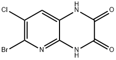 6-溴-7-氯-1,4-二氢吡啶[2,3-B]吡嗪-2,3-二酮,185676-55-5,结构式