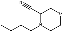 3-Morpholinecarbonitrile, 4-butyl- Structure