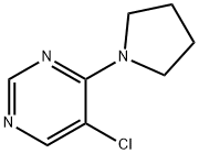 Pyrimidine, 5-chloro-4-(1-pyrrolidinyl)- Struktur