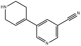 [3,4′-Bipyridine]-5-carbonitrile, 1′,2′,3′,6′-tetrahydro- Structure