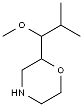 Morpholine, 2-(1-methoxy-2-methylpropyl)- Struktur