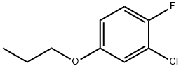 Benzene, 2-chloro-1-fluoro-4-propoxy- Structure