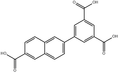 5-(6-carboxynaphthalen-2-yl)isophthalic acid Struktur