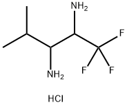 1,1,1-trifluoro-4-methylpentane-2,3-diamine dihydrochloride,1864073-59-5,结构式