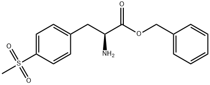 benzyl (2S)-2-amino-3-(4-methanesulfonylphenyl)propanoate hydrochloride Structure