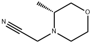 4-Morpholineacetonitrile, 3-methyl-, (3R)- Structure