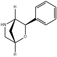2-Oxa-5-azabicyclo[2.2.1]heptane, 3-phenyl-, (1S,3R,4S)- 化学構造式