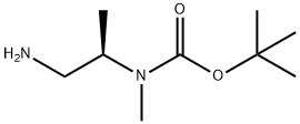 (R)-tert-butyl (1-aminopropan-2-yl)(methyl)carbamate Structure