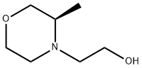 4-Morpholineethanol, 3-methyl-, (3R)- 化学構造式