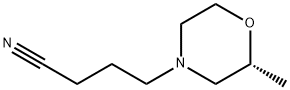 4-Morpholinebutanenitrile, 2-methyl-, (2R)- Structure