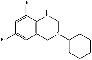 Quinazoline, 6,8-dibromo-3-cyclohexyl-1,2,3,4-tetrahydro-|Quinazoline, 6,8-dibromo-3-cyclohexyl-1,2,3,4-tetrahydro-