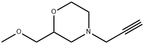 Morpholine,2-(methoxymethyl)-4-(2-propyn-1-yl)- 结构式