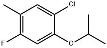 1-氯-4-氟-2-异丙氧基-5-甲基苯, 1872653-10-5, 结构式