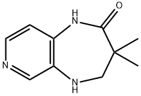 3,3-dimethyl-1H,2H,3H,4H,5H-pyrido[3,4-b][1,4]diazepin-2-one 结构式