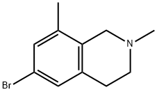 Isoquinoline, 6-bromo-1,2,3,4-tetrahydro-2,8-dimethyl-,1874987-86-6,结构式