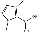 1,4-dimethyl-1H-pyrazole-5-boronic acid Struktur